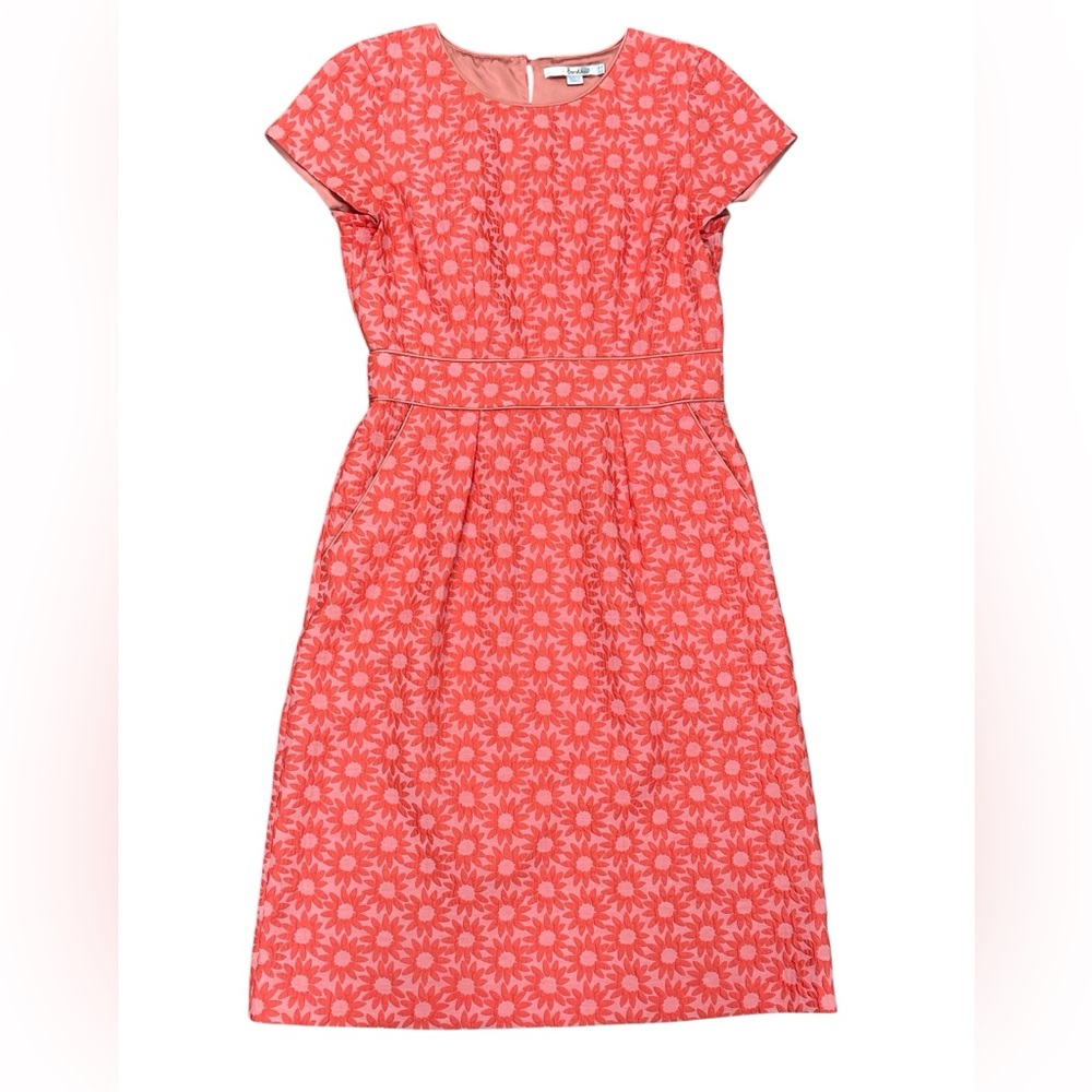Boden Coral Floral Dress